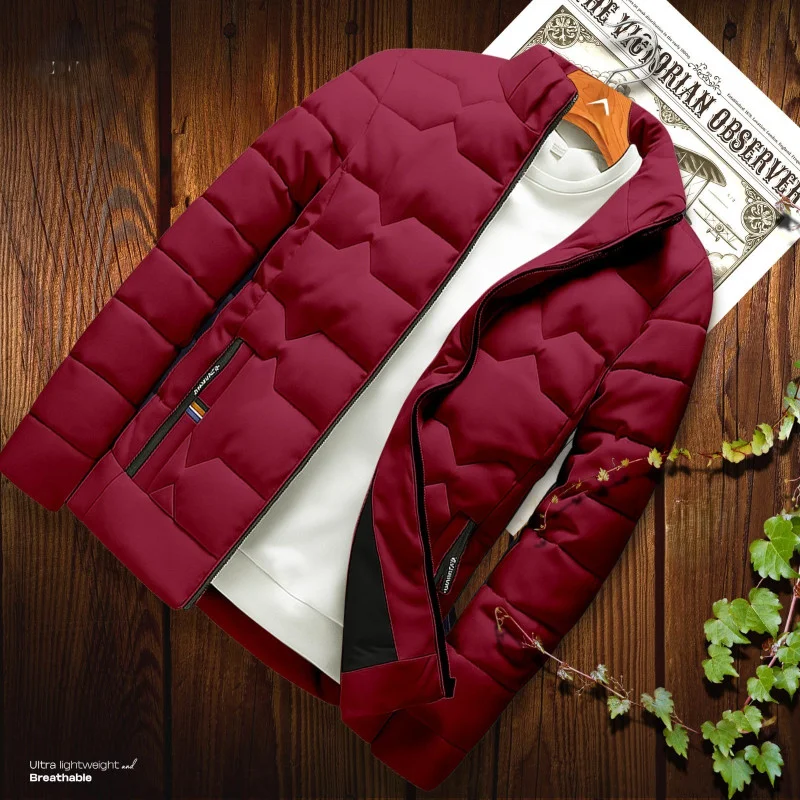 Meroon Color High-Quality Padding Jacket for Winter