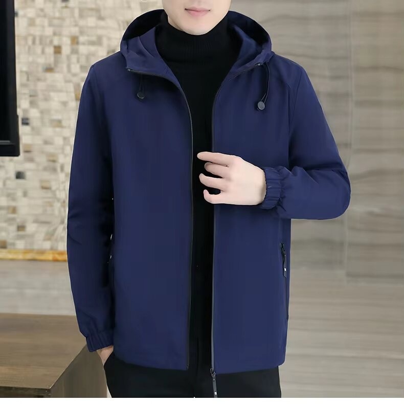 Navy blue Fashionable  Bonded fabric Hoodies (Using Smart Hoodies looking Smart)