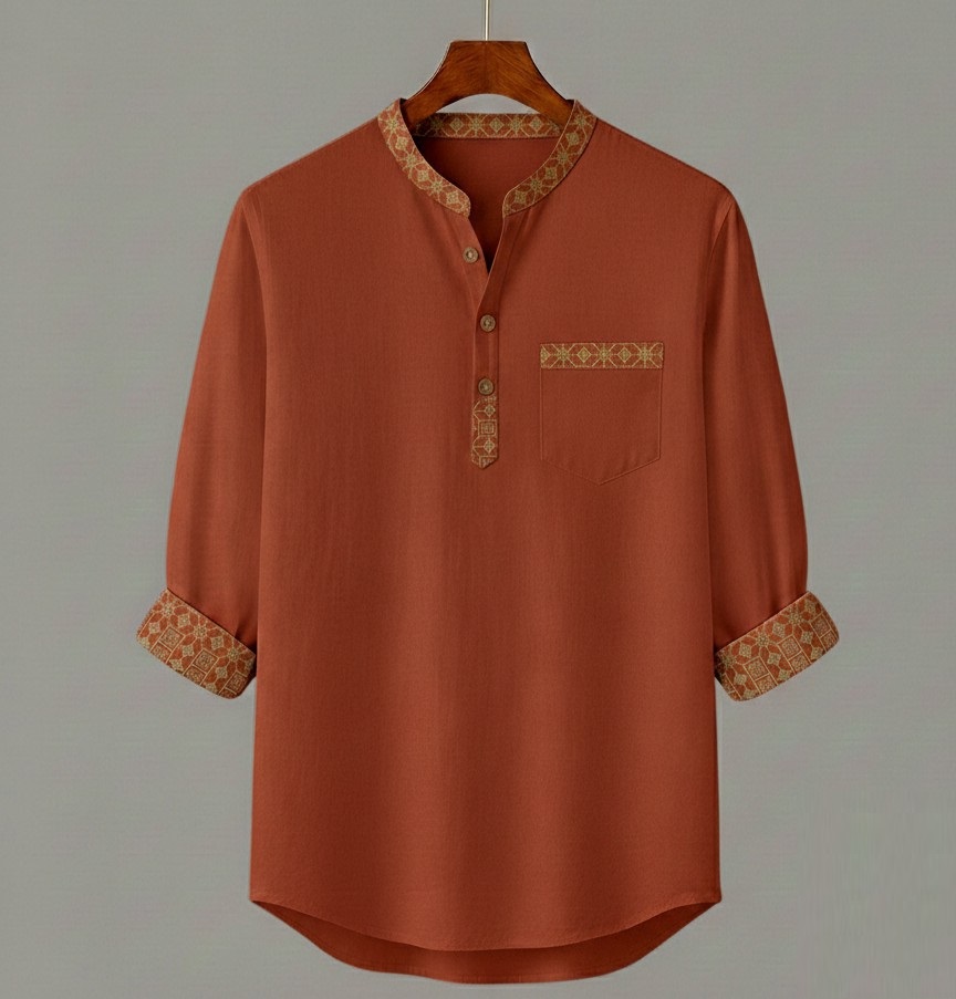 New Summer Colection Cotton Fabric Katua For Man's