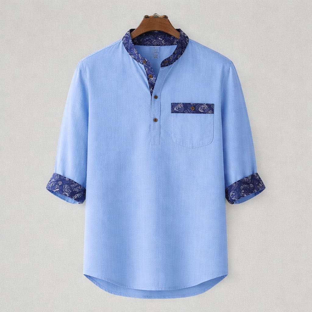 New Summer Colection Cotton Fabric Katua For Man's