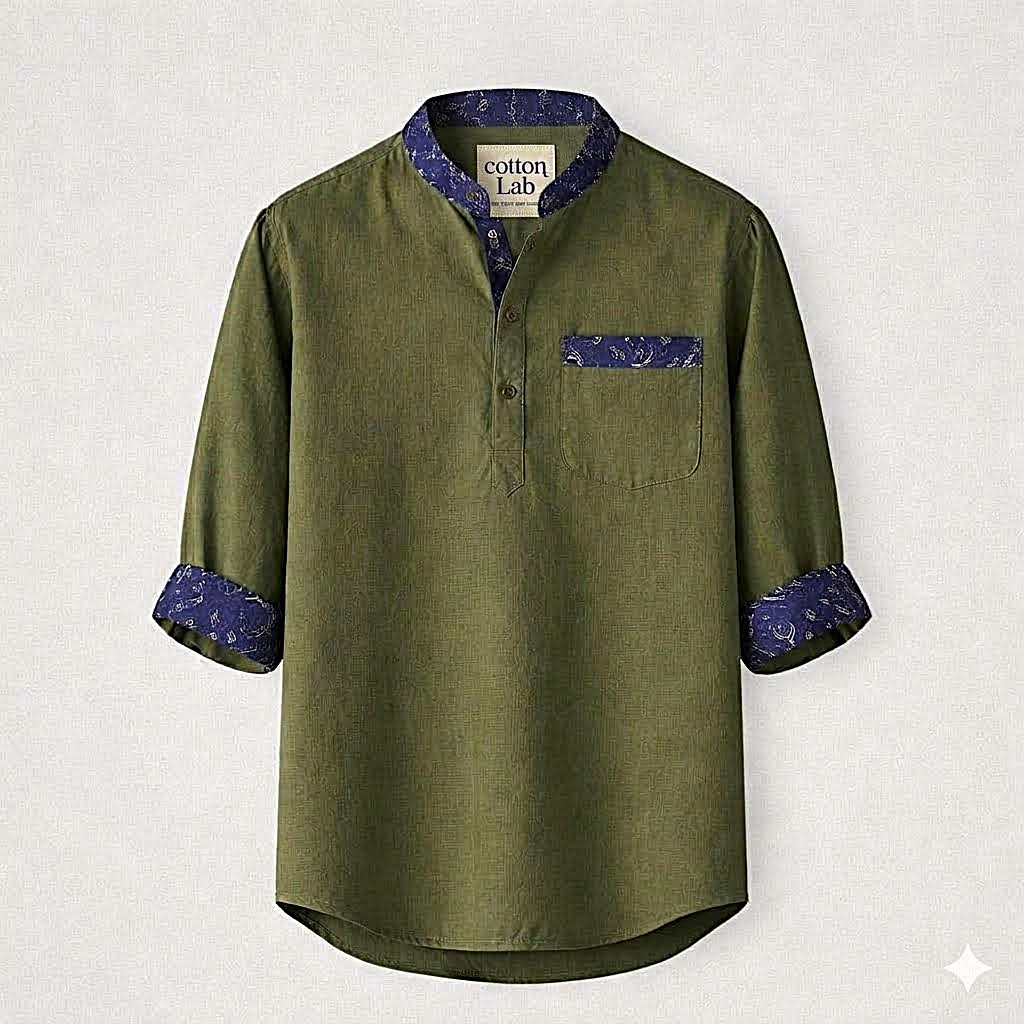 New Summer Colection Cotton Fabric Katua For Man's